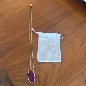 Kendra Scott Reid Adjustable Reid Necklace. Rose Gold